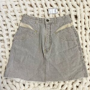 Vintage Two-Toned Chardon Paris Denim & Corduroy Mini Skirt NWT (RARE)
